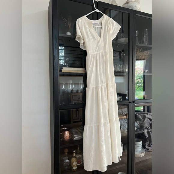 White Calvin Klein Maxi Dress - Picture 4 of 5